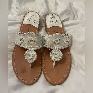 Jack Rodgers woven sandal size 8